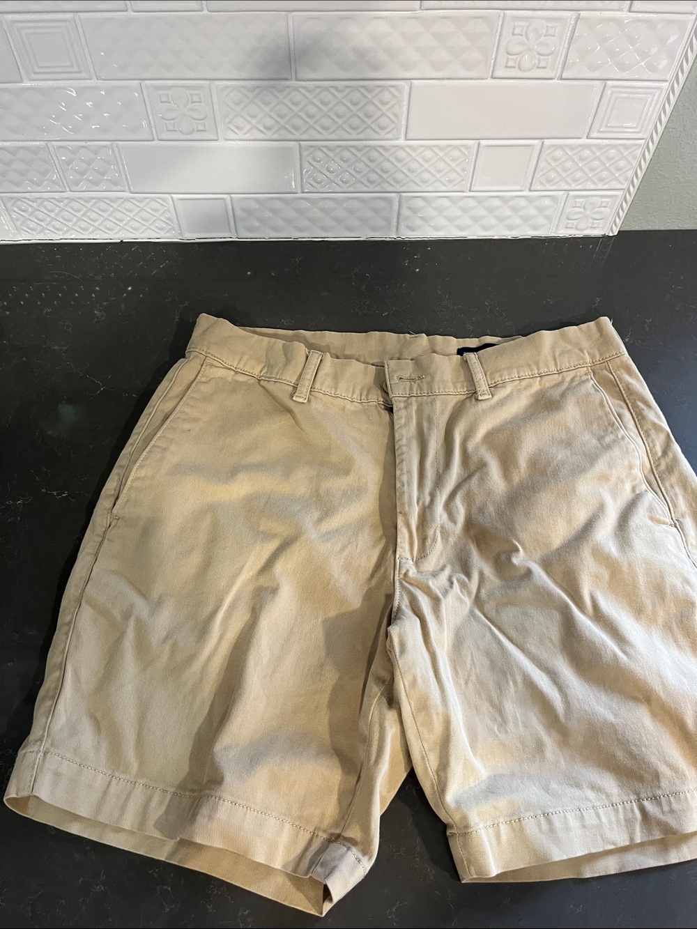 St. John's Bay Men's Khaki Flat-Front Shorts